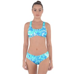 Blue Ocean  Criss Cross Bikini Set