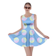 Abstract Stylish Design Pattern Blue Skater Dress by brightlightarts