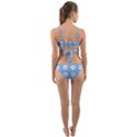 Abstract Stylish Design Pattern Blue Wrap Around Bikini Set View2