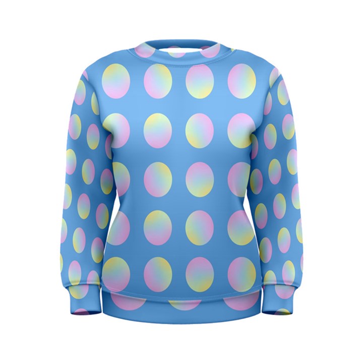 Abstract Stylish Design Pattern Blue Women s Sweatshirt