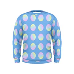 Abstract Stylish Design Pattern Blue Kids  Sweatshirt