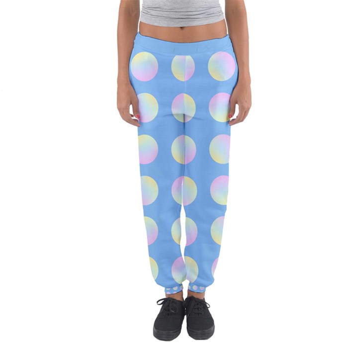 Abstract Stylish Design Pattern Blue Women s Jogger Sweatpants