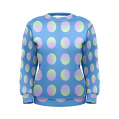 Abstract Stylish Design Pattern Blue Women s Sweatshirt