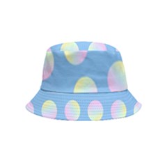 Abstract Stylish Design Pattern Blue Inside Out Bucket Hat (kids) by brightlightarts