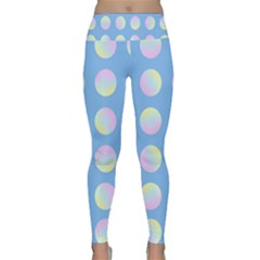 Abstract Stylish Design Pattern Blue Lightweight Velour Classic Yoga Leggings