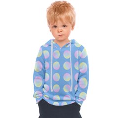 Abstract Stylish Design Pattern Blue Kids  Overhead Hoodie