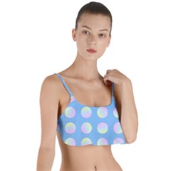 Abstract Stylish Design Pattern Blue Layered Top Bikini Top  by brightlightarts