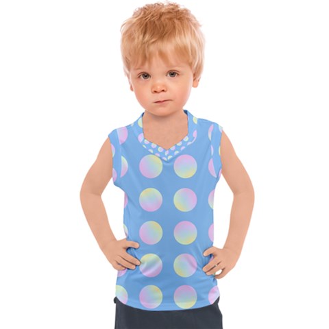 Abstract Stylish Design Pattern Blue Kids  Sport Tank Top by brightlightarts