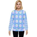 Abstract Stylish Design Pattern Blue Hidden Pocket Sweatshirt View1