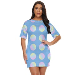 Abstract Stylish Design Pattern Blue Just Threw It On Dress by brightlightarts