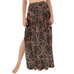 Random Abstract Geometry Motif Pattern Maxi Chiffon Tie-up Sarong by dflcprintsclothing