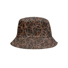 Random Abstract Geometry Motif Pattern Inside Out Bucket Hat (kids) by dflcprintsclothing