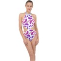  Im Fourth Dimension Fazzme Halter Side Cut Swimsuit View1