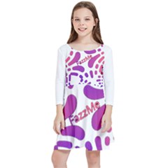  Im Fourth Dimension Fazzme Kids  Quarter Sleeve Skater Dress