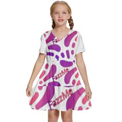  Im Fourth Dimension Fazzme Kids  Short Sleeve Tiered Mini Dress by imanmulyana