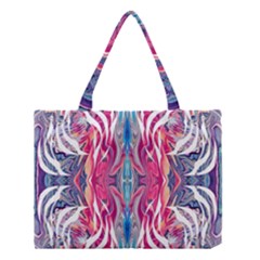 Mixed Media Repeats  Medium Tote Bag by kaleidomarblingart