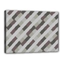 Pale Multicolored Stripes Pattern Canvas 16  x 12  (Stretched) View1