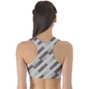 Pale Multicolored Stripes Pattern Sports Bra View2