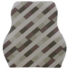 Pale Multicolored Stripes Pattern Car Seat Velour Cushion  by dflcprintsclothing