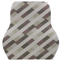 Pale Multicolored Stripes Pattern Car Seat Back Cushion  by dflcprintsclothing