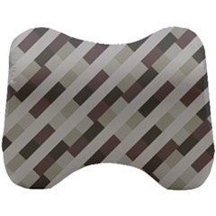 Pale Multicolored Stripes Pattern Head Support Cushion by dflcprintsclothing