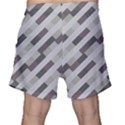 Pale Multicolored Stripes Pattern Men s Shorts View2