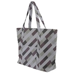 Pale Multicolored Stripes Pattern Zip Up Canvas Bag by dflcprintsclothing