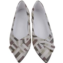 Pale Multicolored Stripes Pattern Women s Bow Heels by dflcprintsclothing