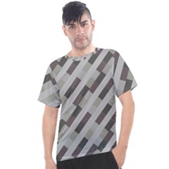 Pale Multicolored Stripes Pattern Men s Sport Top by dflcprintsclothing