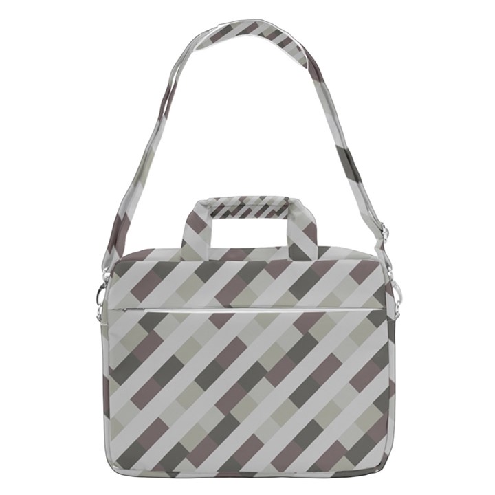 Pale Multicolored Stripes Pattern MacBook Pro 16  Shoulder Laptop Bag