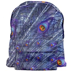 Peacock-feathers-color-plumage Blue Giant Full Print Backpack by danenraven