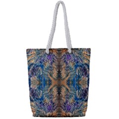 Blend Friday  Full Print Rope Handle Tote (small) by kaleidomarblingart