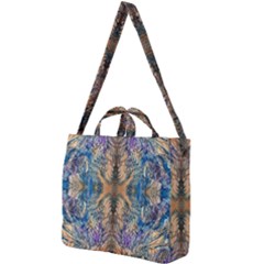 Blend Friday  Square Shoulder Tote Bag by kaleidomarblingart