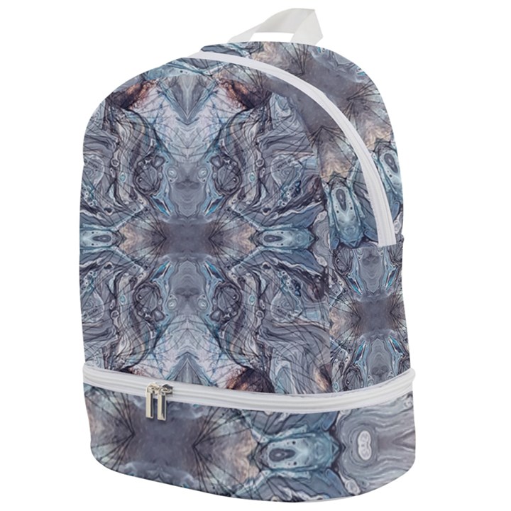 Abstract marble Zip Bottom Backpack