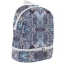 Abstract marble Zip Bottom Backpack View2