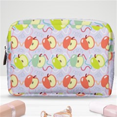 Love Apples Blue Make Up Pouch (medium) by PaperDesignNest