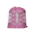 Pink arabesque IV Drawstring Pouch (Large) View2