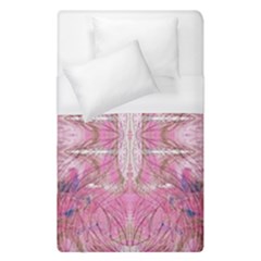 Pink Arabesque Iv Duvet Cover (single Size) by kaleidomarblingart