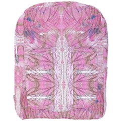 Pink Arabesque Iv Full Print Backpack by kaleidomarblingart