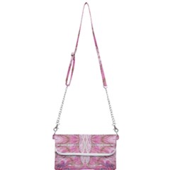 Pink Arabesque Iv Mini Crossbody Handbag by kaleidomarblingart