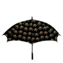 Dancing Clowns Black Golf Umbrellas View3