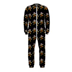 Dancing Clowns Black Onepiece Jumpsuit (kids)