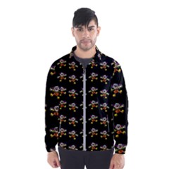 Dancing Clowns Black Men s Windbreaker