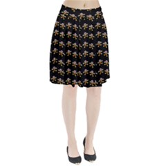 Dancing Clowns Black Pleated Skirt by TetiBright