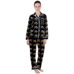 Dancing Clowns Black Women s Long Sleeve Satin Pajamas Set	 by TetiBright