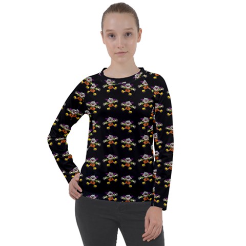 Dancing Clowns Black Women s Long Sleeve Raglan Tee by TetiBright