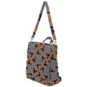 Pumpkin Heads With Hat Gray Crossbody Backpack View1