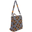 Pumpkin Heads With Hat Gray Crossbody Backpack View2