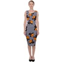 Pumpkin Heads With Hat Gray Sleeveless Pencil Dress View1