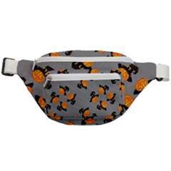 Pumpkin Heads With Hat Gray Fanny Pack by TetiBright